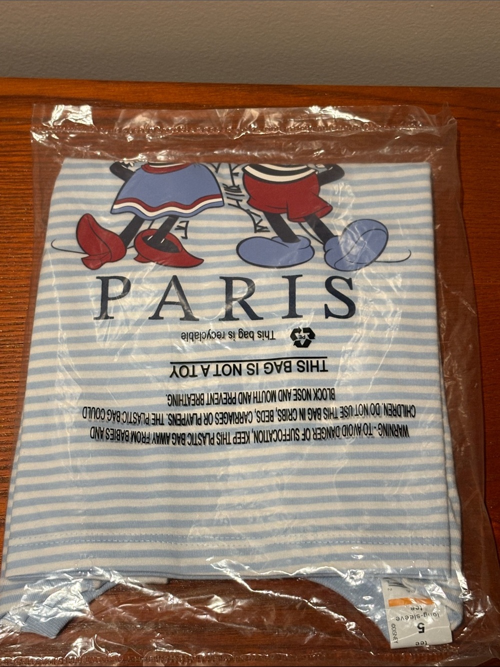 Disney Jumping Beans Mickey and Minnie Mouse Bonjour Paris Graphic Tee - Picture 7 of 9